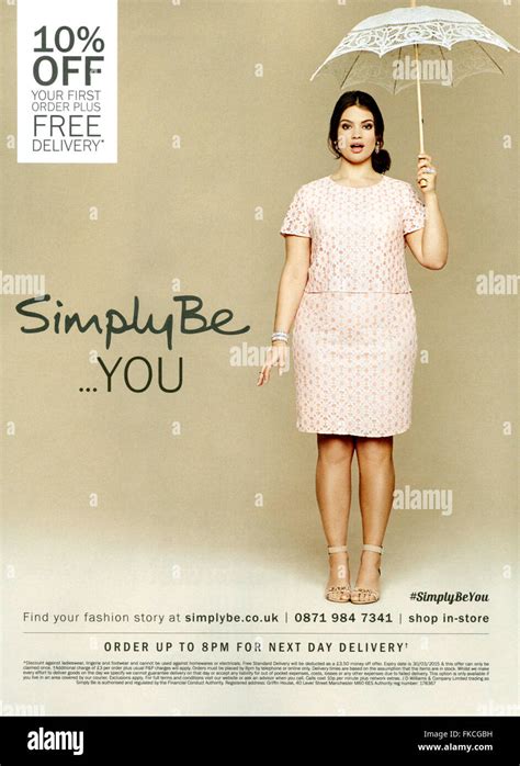 2010s Uk Simply Be Magazine Advert Stock Photo Alamy