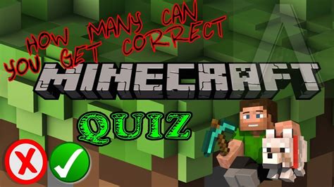 Minecraft Quiz Lets See How Many You Get Right Youtube