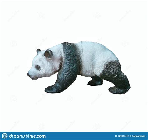 Panda Plastic Toy Stock Image Image Of Plastic Background 129327413