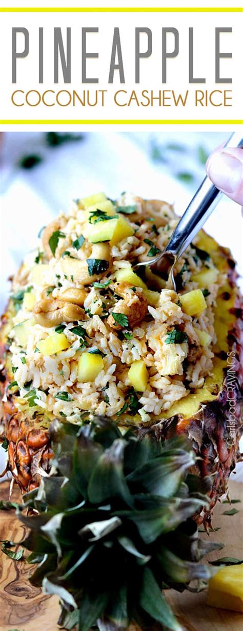 This is a delicious but easy asian fusion dish that can easily be adapted. Coconut Rice with Pineapple and Cashews | Carlsbad ...