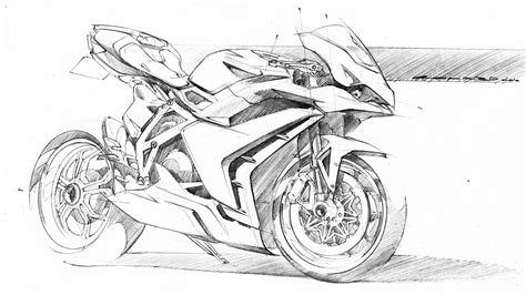 Motorcycle Concept Sketch By Colard Bike Drawing Bike Sketch Bike