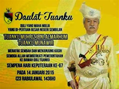 Yang dipertuan agong dan raja dalam perlembagaan. Daulat Tuanku! ~ Whatever Apa-Apa Sahaja
