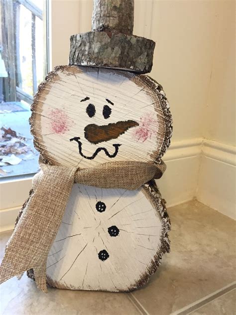 23 Diy Wooden Snowman Ornaments Justbreathejustlook