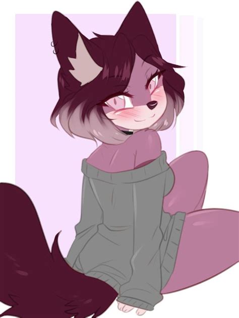 Shes A Pretty Anthro Girl Cat Furry Furry Drawing Furry Oc