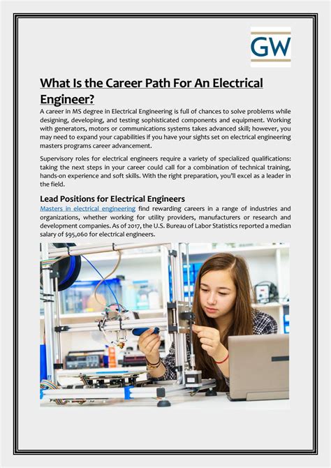 What Is The Career Path For An Electrical Engineer By Masters In