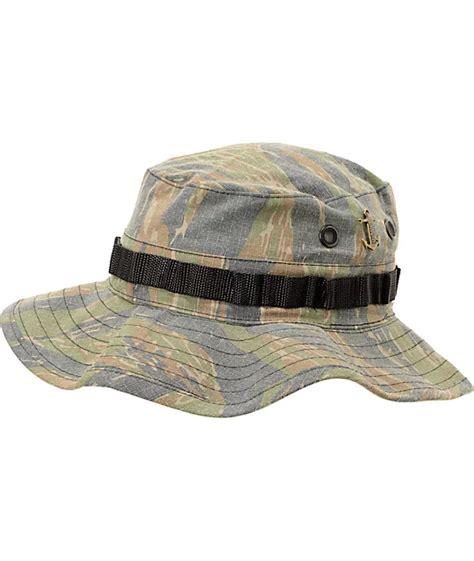 Dark Seas Boonie Woodland Camo Bucket Hat