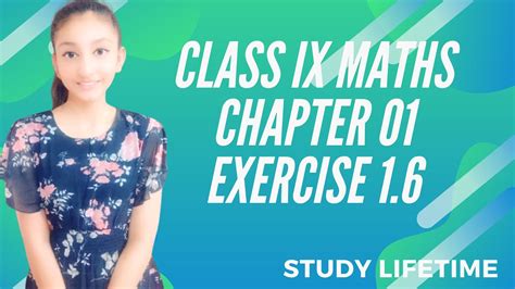 Class Ix Maths Chapter 01 Exercise 16 Full Explanation Youtube