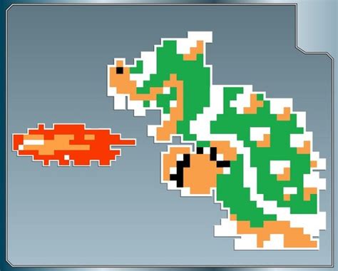 Bowser 8bit Vinyl Decal From Super Mario Bros By Decalninja