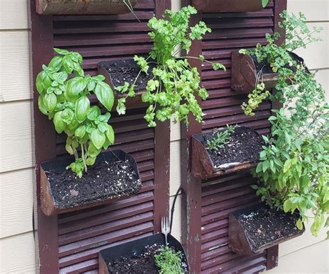 Wall Mount Herb Garden 4 Steps Instructables