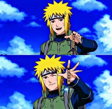 Naruto Pointing At The Sky With His Hand In Front Of Him And Another
