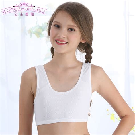Gongzhuniuniu Teenager Young Girl Spandex Vest Bra Student Breathable
