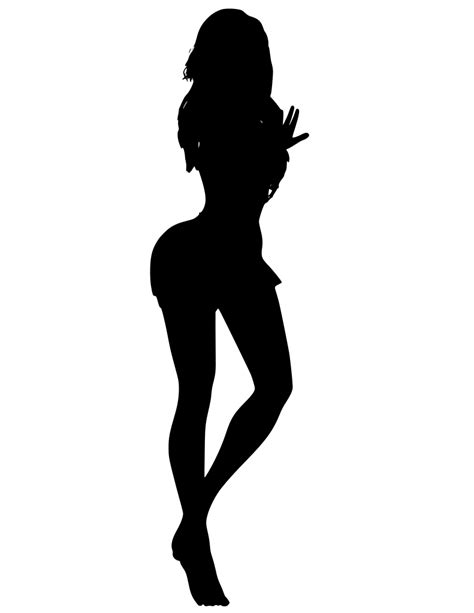 SVG Sensual Attractive Girl Sexy Free SVG Image Icon SVG Silh