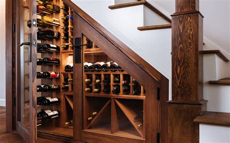 Wine Closet Under Stairs