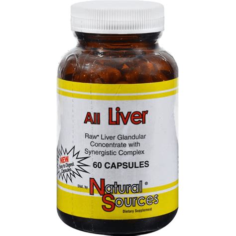 Natural Sources All Liver 60 Capsules Health And Personal Care Foodtown