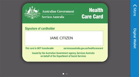 Health Care Card Digital Wallet Services Australia