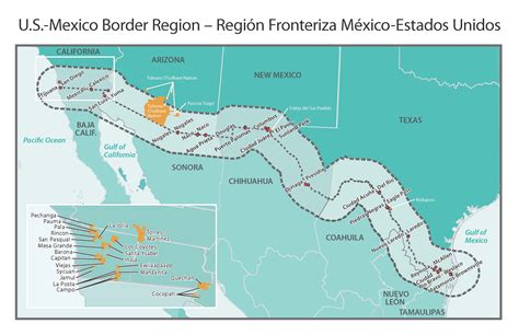 California Mexico Border Map