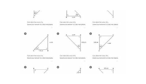 introduction to trigonometry worksheets answers