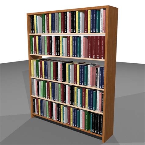 3d Book Bookshelf Shelf