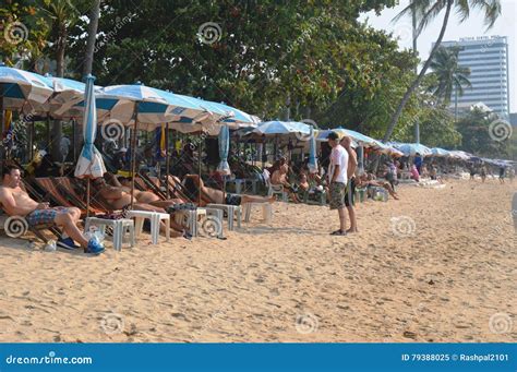 Jomtien Beach Pattaya Editorial Image Image Of Tourist 79388025