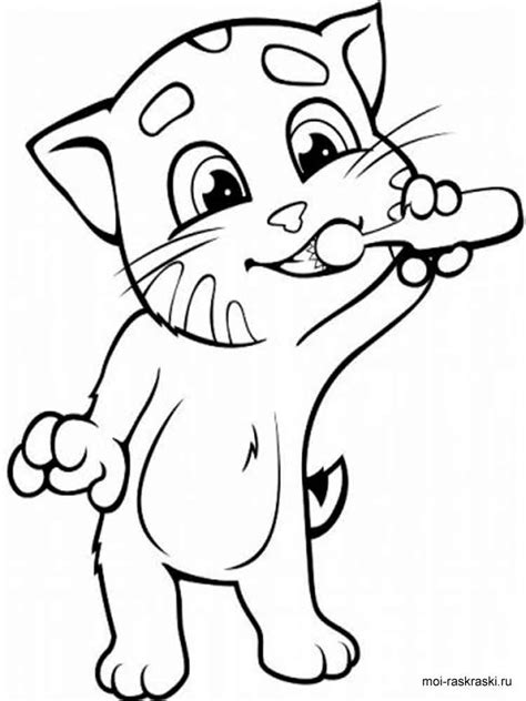 Talking Tom Coloring Pages Coloring Home