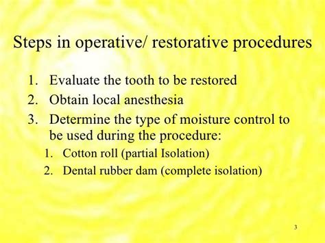 Introduction To Operative Dentistrypart2