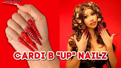 Cardi B Up Inspired Nails I Tried To Recreate Officialmarienailz