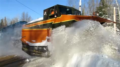 Russell Snow Plow Train Busting Thru Snow Hitting Me Jason Asselin