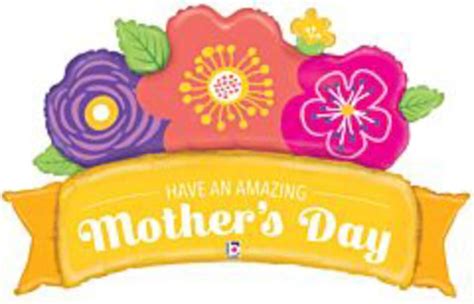 Betallic Happy Mothers Day Banner 45in Foil Balloon Toy World Inc