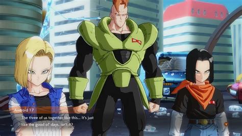 The game begins with trunks landing his time machine in a universe where the dragon ball timelines are mixed. Android 17 Dragon Ball Fighterz