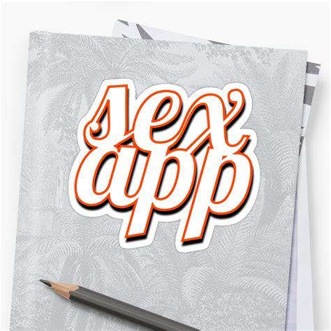 Sex App Sticker By Karmadesigner Redbubble