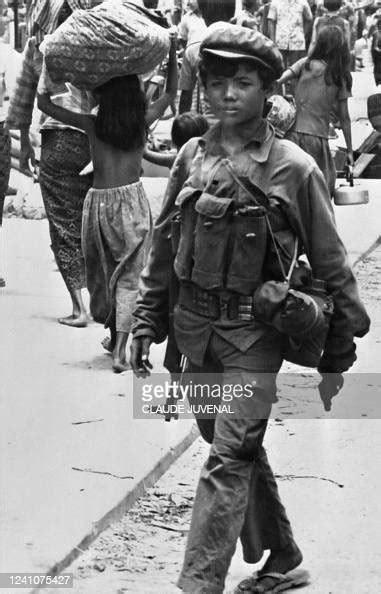 Picture Taken On April 17 1975 At Phnom Penh During The Civil War
