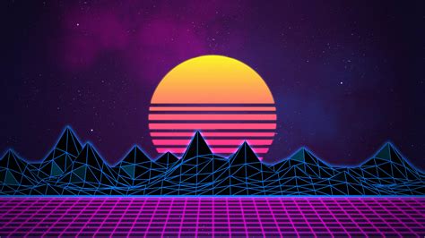 Synthwave Neon 80s Background Rafaël De Jongh Web Developer