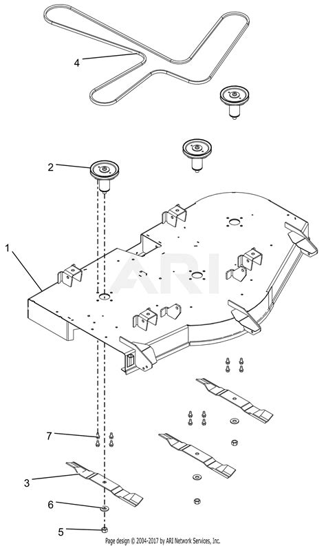 Ariens 915227 080000 Ikon Xl 52 Parts Diagram For Deck Belt