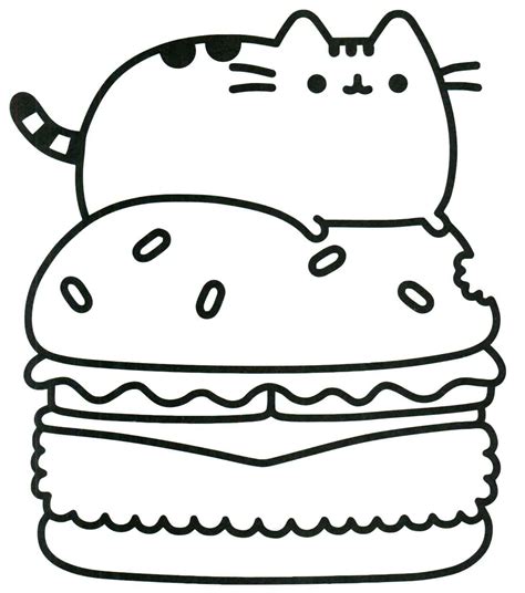 Download and print these kitty cat coloring pages for free. Pusheen Kitty Coloring Pages Cute Pusheen the Cat Coloring ...