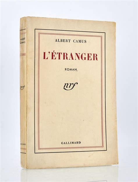 Camus Letranger First Edition Edition