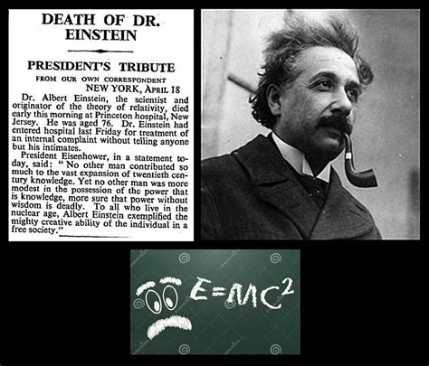 0418 Death Of Albert Einstein 18th April 1955 Bradford Timeline