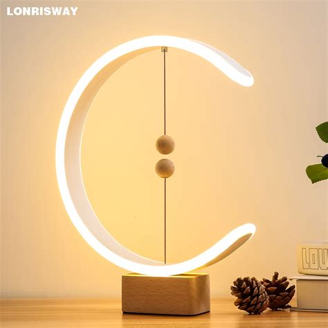 Creative T Magnetic Led Lamp Home Table Night Light Magnetic Ball Switch Lights Home Decor