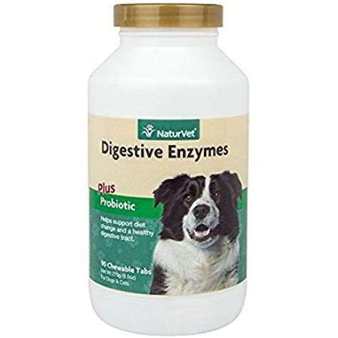 Naturvet Digestive Enzymes Plus Probiotics Supplement For Dogs Soft