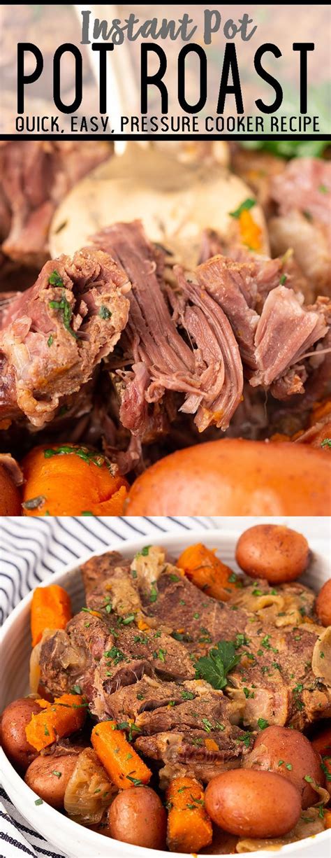 Drizzle oil into the preheated pot. Instant Pot Pot Roast - Easy Peasy Meals | Recipe | Pot ...