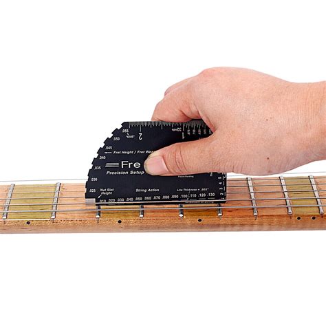 Precision Guitar String Action Gauge Fret Rocker Ruler Luthier Tool Ebay
