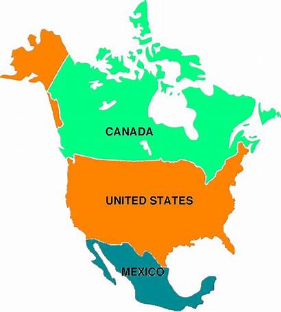 America North Map Countries Boundaries Region Carte
