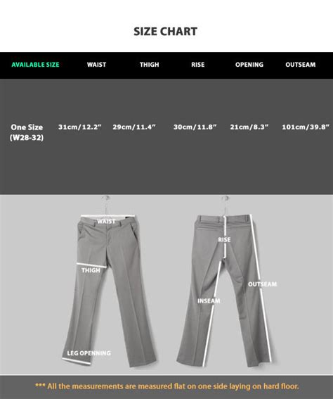 Gallery Dept Flare Sweatpants Size Chart