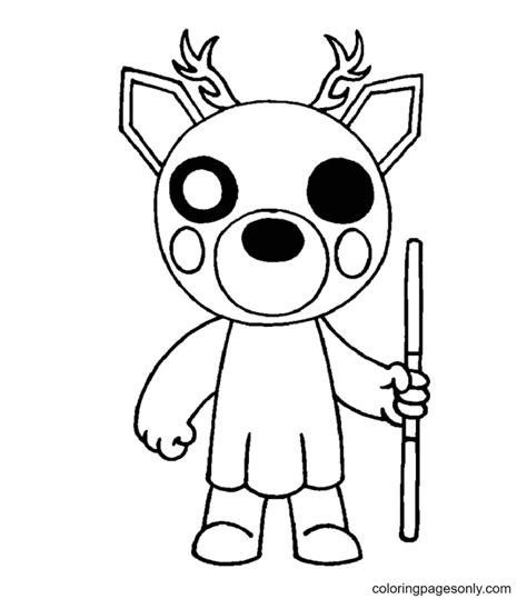 Roblox Piggy Coloring Pages 2 Free Coloring Sheets 2021 In 2021 Porn