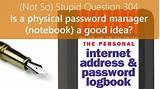 Password Manager Notebook Photos