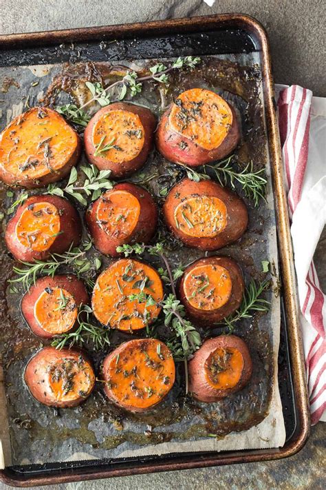 Sweet Potatoes With Herbs And Caramelized Butter