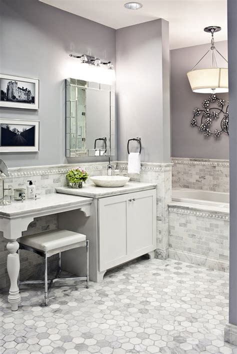 Amazon's choice for grey bathroom tiles. 40 gray hexagon bathroom tile ideas and pictures