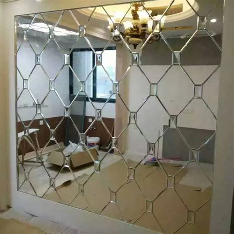 Art Decorative Beveled Glass Mirror Mosaic Tile And Wall Glass Mirror