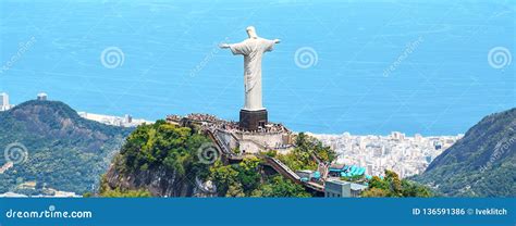 Aerial View Of Rio De Janeiro With Christ Redeemer And Corcovado