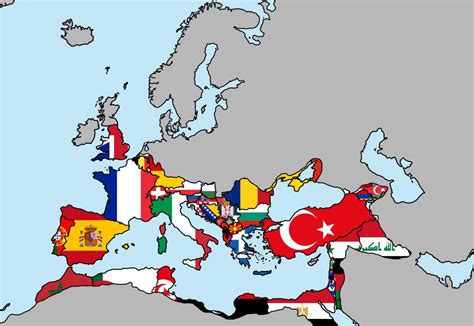 The Roman Empire Shown Over Modern Day European Maps On The Web