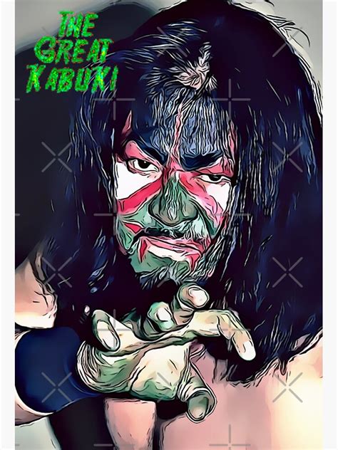 The Great Kabuki Sticker For Sale By Brando9921 Redbubble